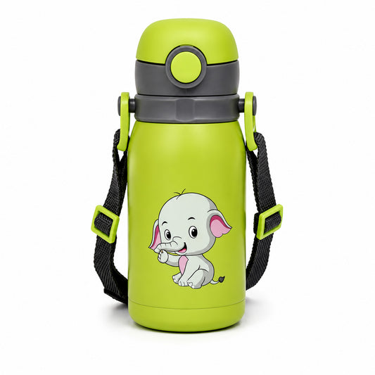 Four Brothers Kids Insulated Sipper Bottle- 300ml - 18Hr Hot & 24Hr Cold, Leakproof with Straw