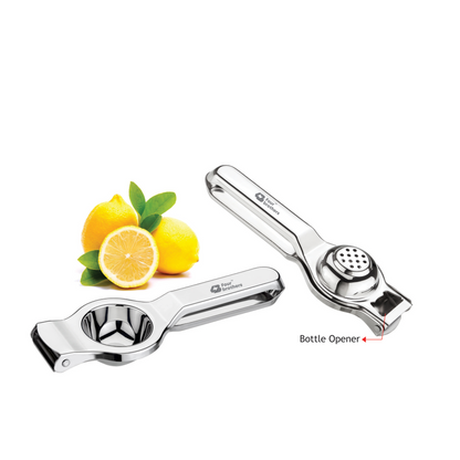 Lemon Squeezer with Bottle Opener – 2‑in‑1 Stainless Steel Citrus Press