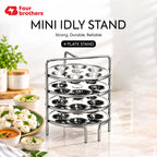 Mini Idly Stand Stainless Steel Steamer Plate, 5 Idlis Per Plate | Four Brothers