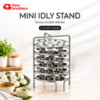 Mini Idly Stand Stainless Steel Steamer Plate, 5 Idlis Per Plate | Four Brothers