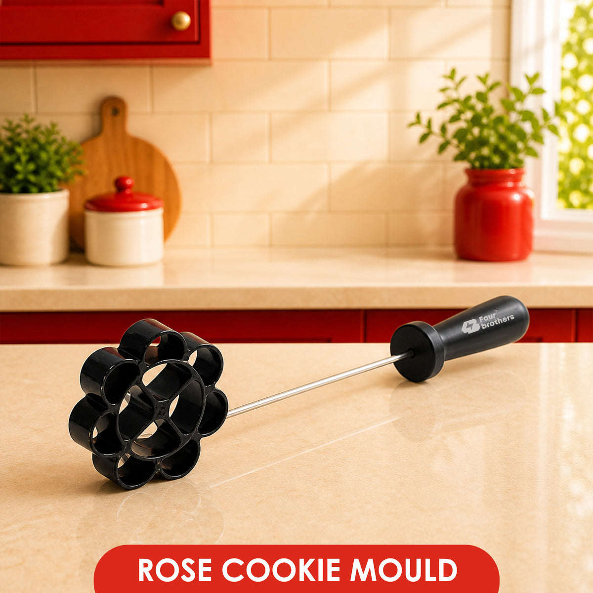 Non Stick Achu Murukku Rose Cookie Mould