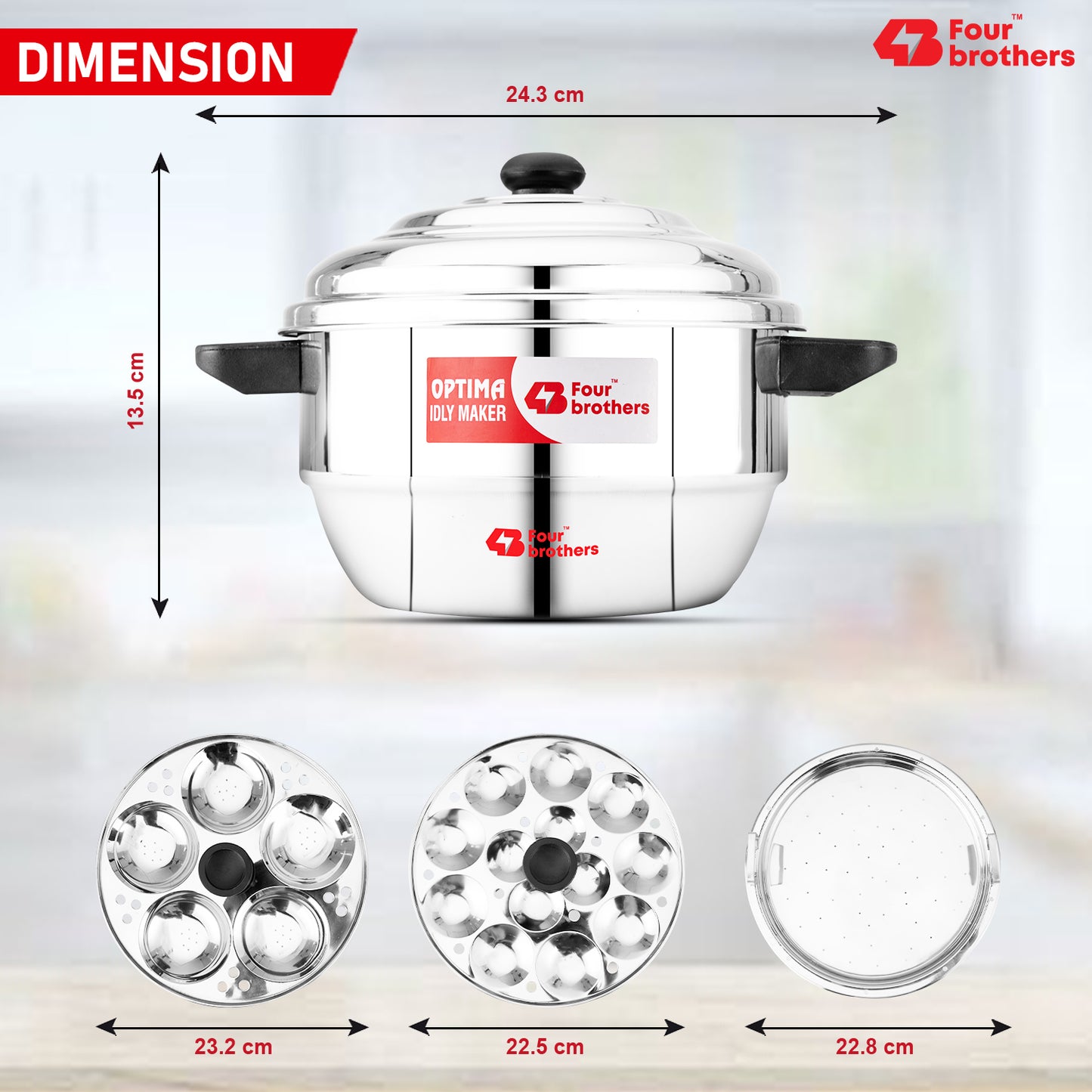 Optima Idly Maker - Stainless Steel