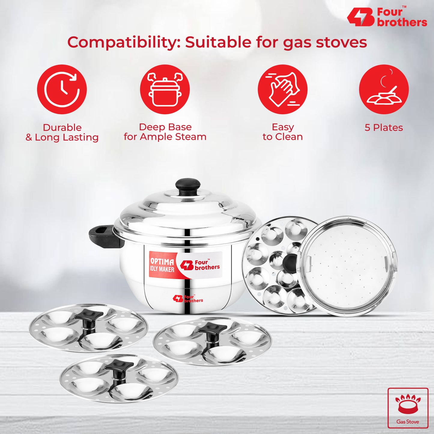 Optima Idly Maker - Stainless Steel