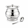 Polo Stainless Steel Ghee Pot with Spoon | Four Brothers