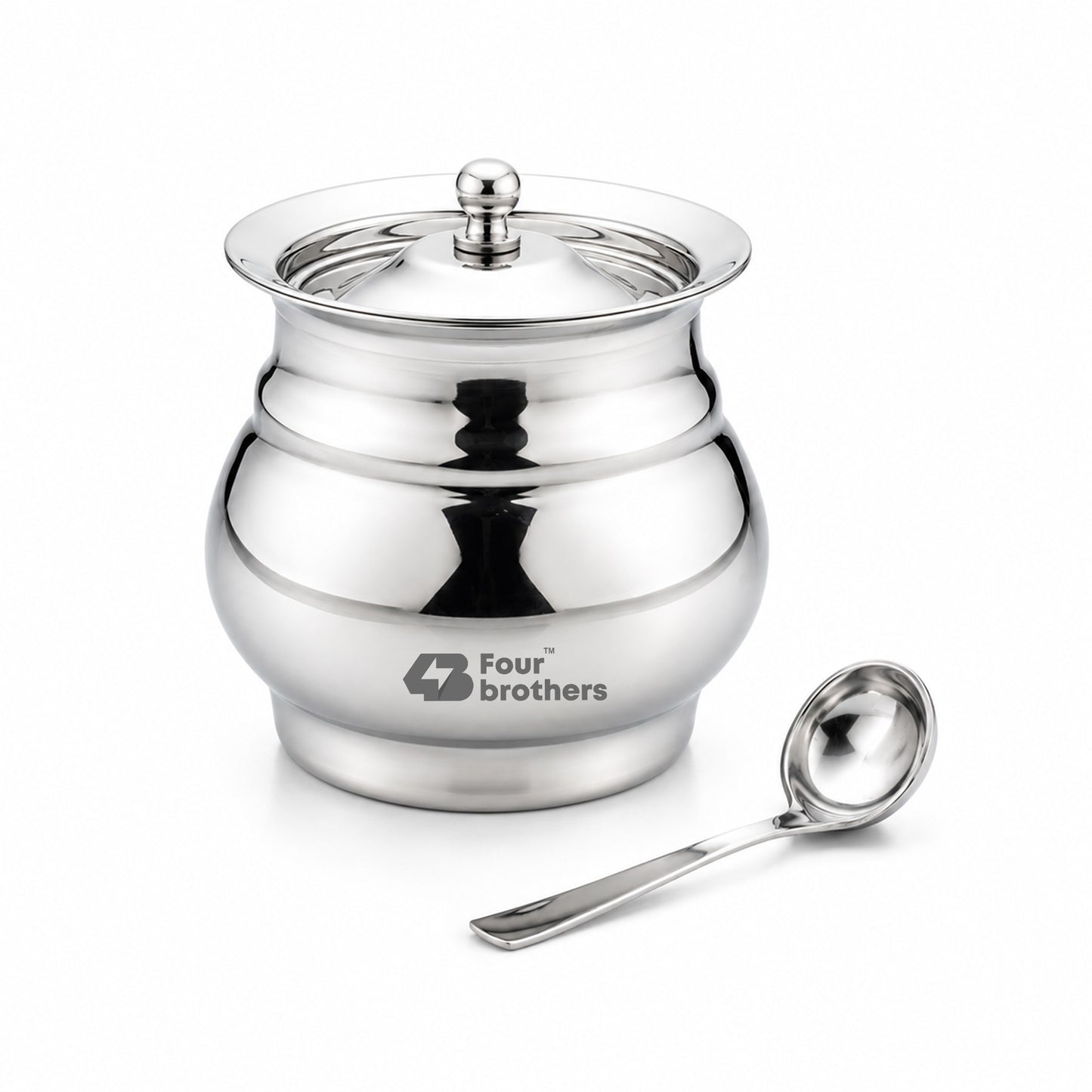 Polo Stainless Steel Ghee Pot with Spoon