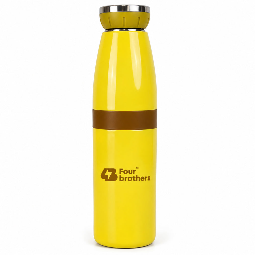 Four Brothers Stainless Steel Water Bottle ( Polo ) – Single Wall, Leakproof, Lightweight