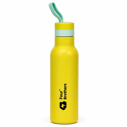 Four Brothers Stainless Steel Water Bottle ( Pulse ) – Single Wall, Leakproof, Lightweight