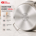 Tri-Ply Stainless Steel Stew Pot with Lid | Four Brothers