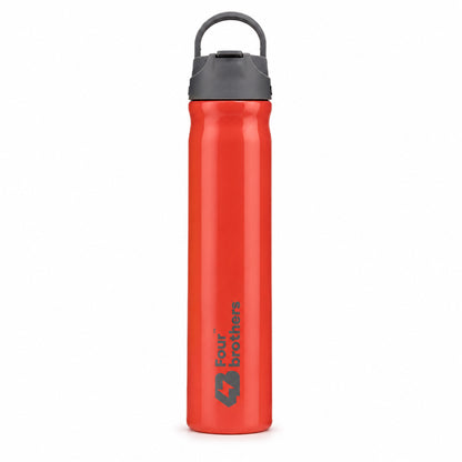 Four Brothers Stainless Steel Sipper Bottle ( Sippy ) – Single Wall, Leakproof Straw Water Bottle