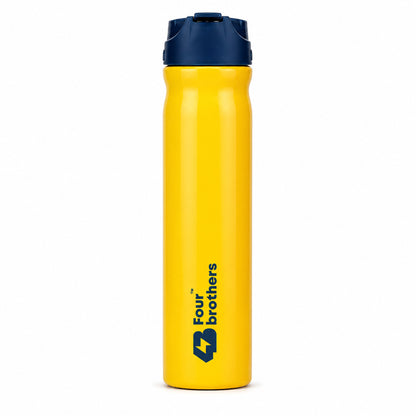 Four Brothers Stainless Steel Sipper Bottle ( Sippy ) – Single Wall, Leakproof Straw Water Bottle
