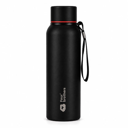 Four Brothers Insulated Water Bottle( Storm ) – 18Hr Hot & 24Hr Cold Stainless Steel Flask (Leakproof)