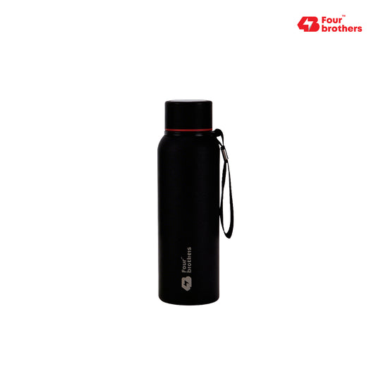 Four Brothers Insulated Water Bottle( Storm ) – 18Hr Hot & 24Hr Cold Stainless Steel Flask (Leakproof)