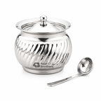 Thunder Stainless Steel Ghee and Oil Pot with Spoon | Four Brothers