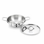 Four Brothers Triply Stainless Steel Tasla – Ideal for Indian Cooking