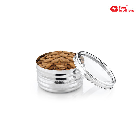 Ultra Storage Stainless Steel Box with See‑Through Lid