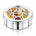 Orbit Stainless Steel Spice & Dry Fruit Box, 11 in 1 | Four Brothers