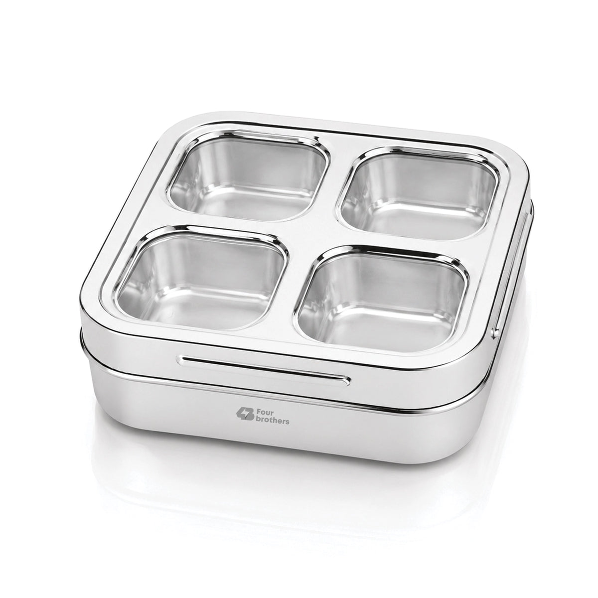 Matrix Stainless Steel Spice & Dry Fruit Box, 4 in 1 | Four Brothers