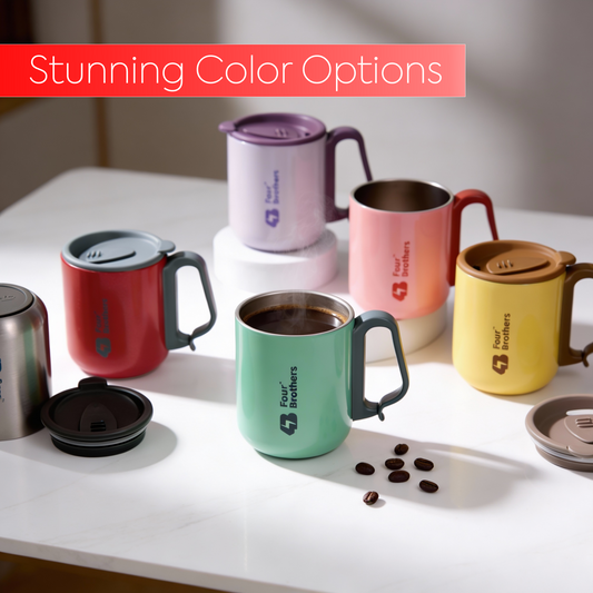 Bunny Coffee Mug with Lid – Double Wall | 304 Stainless Steel (250ml)