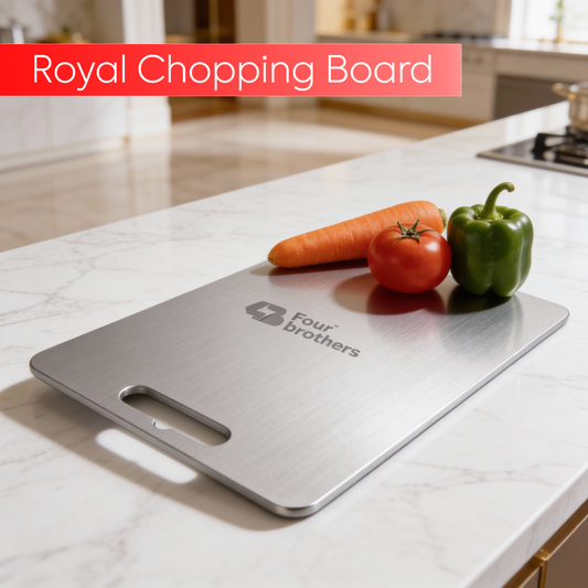 Royal Steel Chopping Board – Heavy Duty, 100% Food Grade Stainless Steel