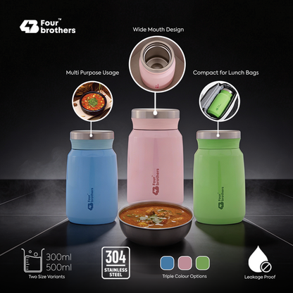 Captain Sambar and Soup Jar for lunch box