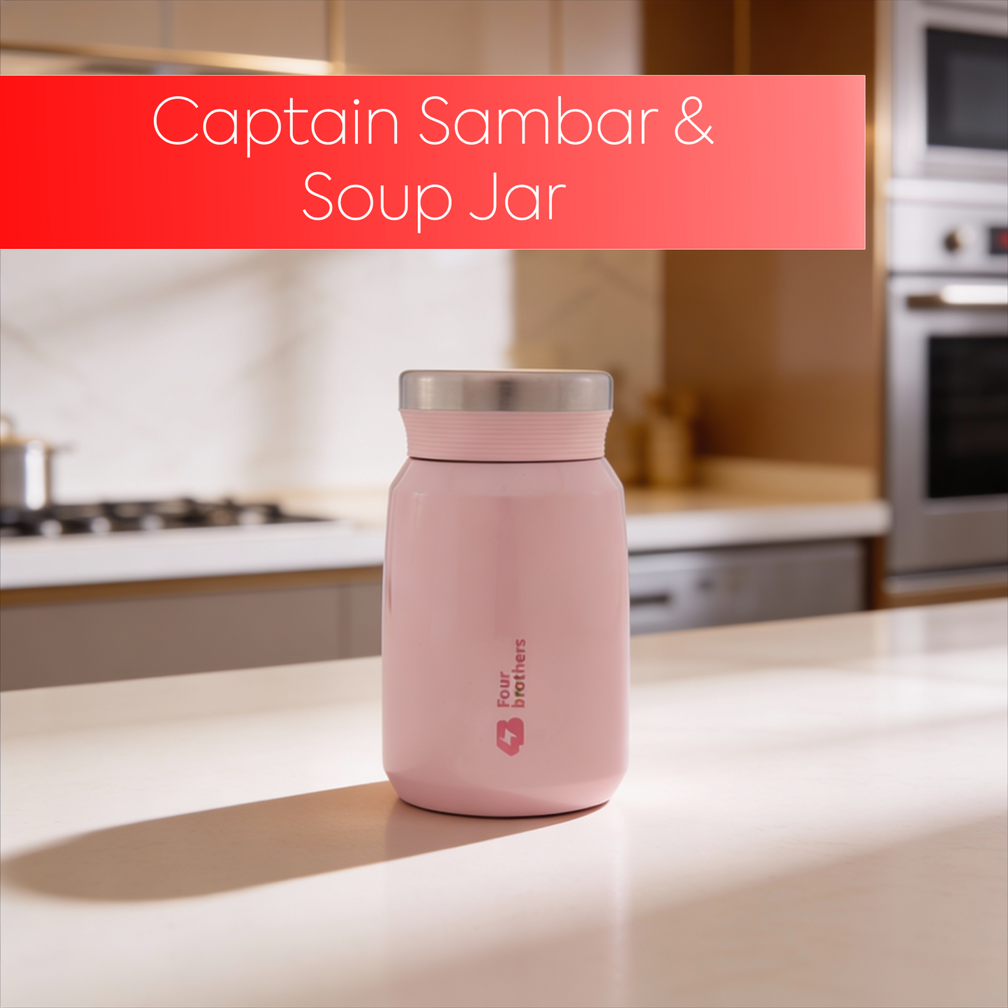 Captain Sambar and Soup Jar for lunch box