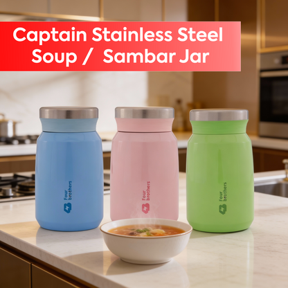 Captain Sambar and Soup Jar for lunch box