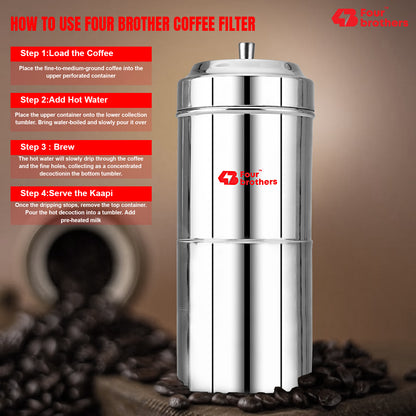 Stainless Steel Coffee Filter South Indian Style