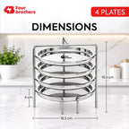 Dhokla Stand, Thattu Idly Stand Stainless Steel Steamer Plate | Four Brothers
