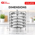 Dhokla Stand, Thattu Idly Stand Stainless Steel Steamer Plate | Four Brothers