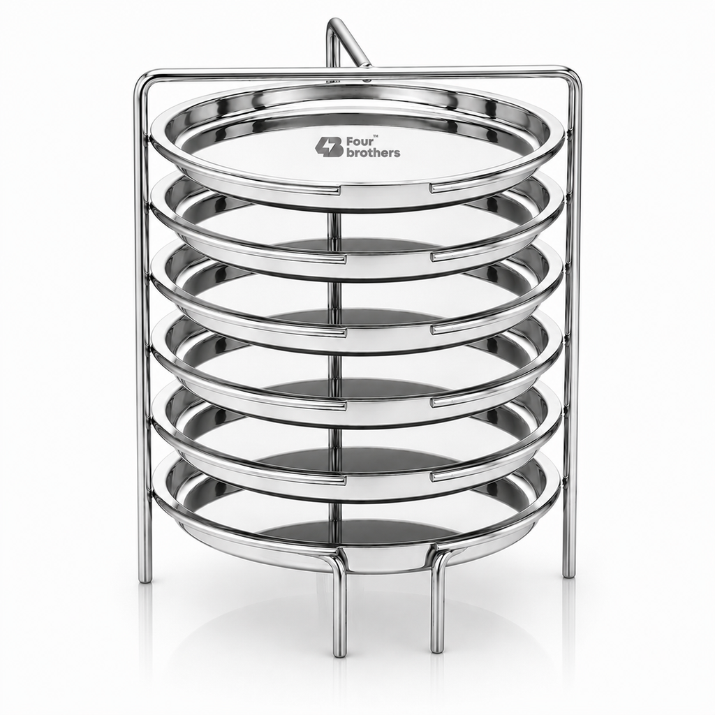 Dhokla Stand / Thattu Idly Stand – Stainless Steel Steamer Plate