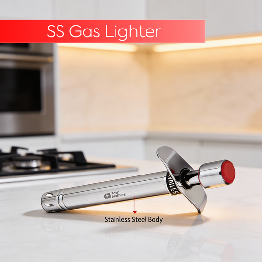 Stainless Steel Gas Lighter – Reliable Spark, Sleek Build