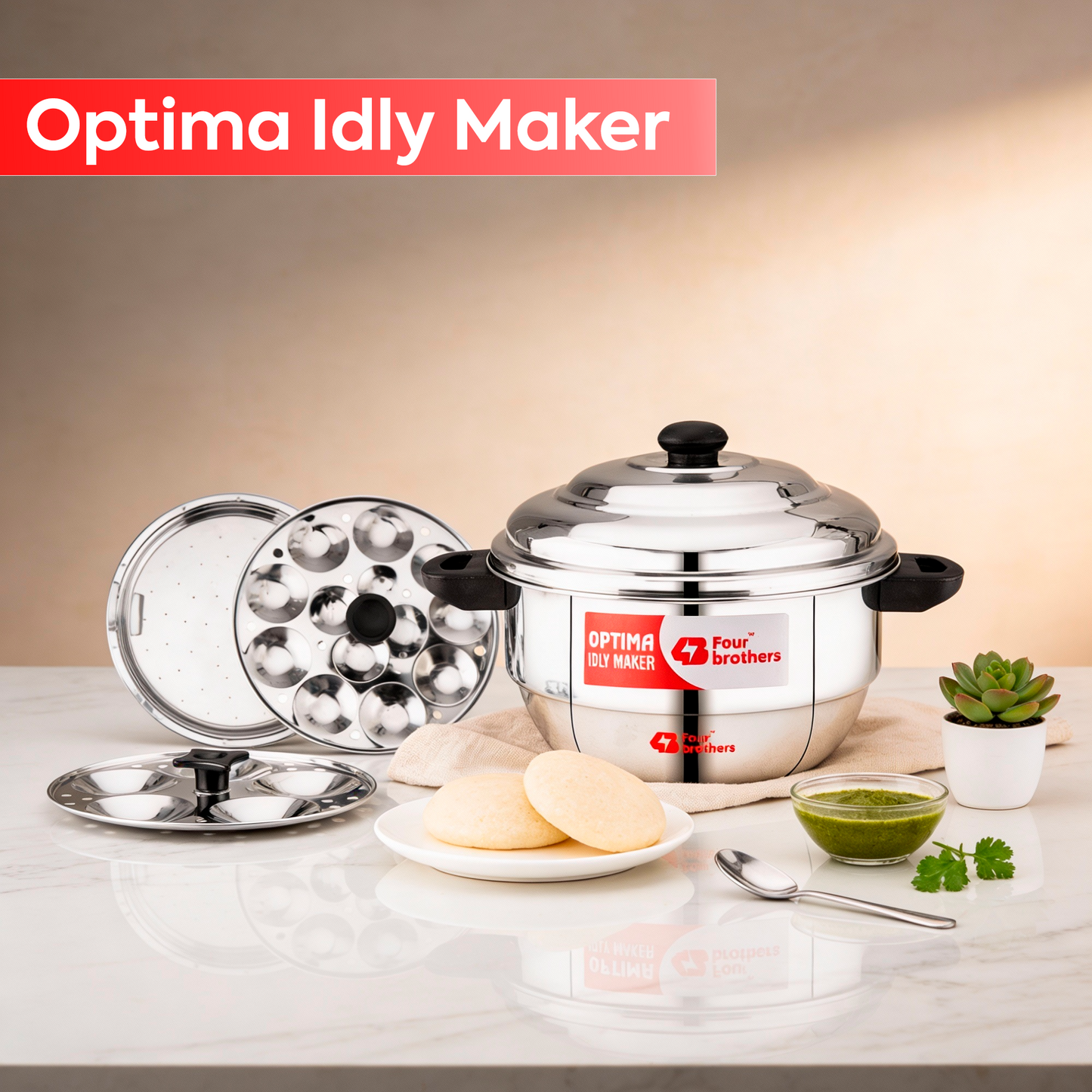Optima Idly Maker - Stainless Steel
