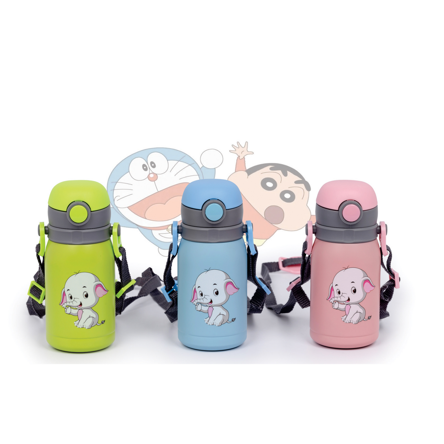 Kids Sipper Stainless Steel Water Bottle-Double Wall-300 ml