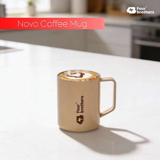 Novo Coffee Mug – Double Wall | 304 Stainless Steel (270ml)
