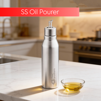 Oil Pourer Stainless Steel -Spill-Free, Hygienic & Durable Dispenser