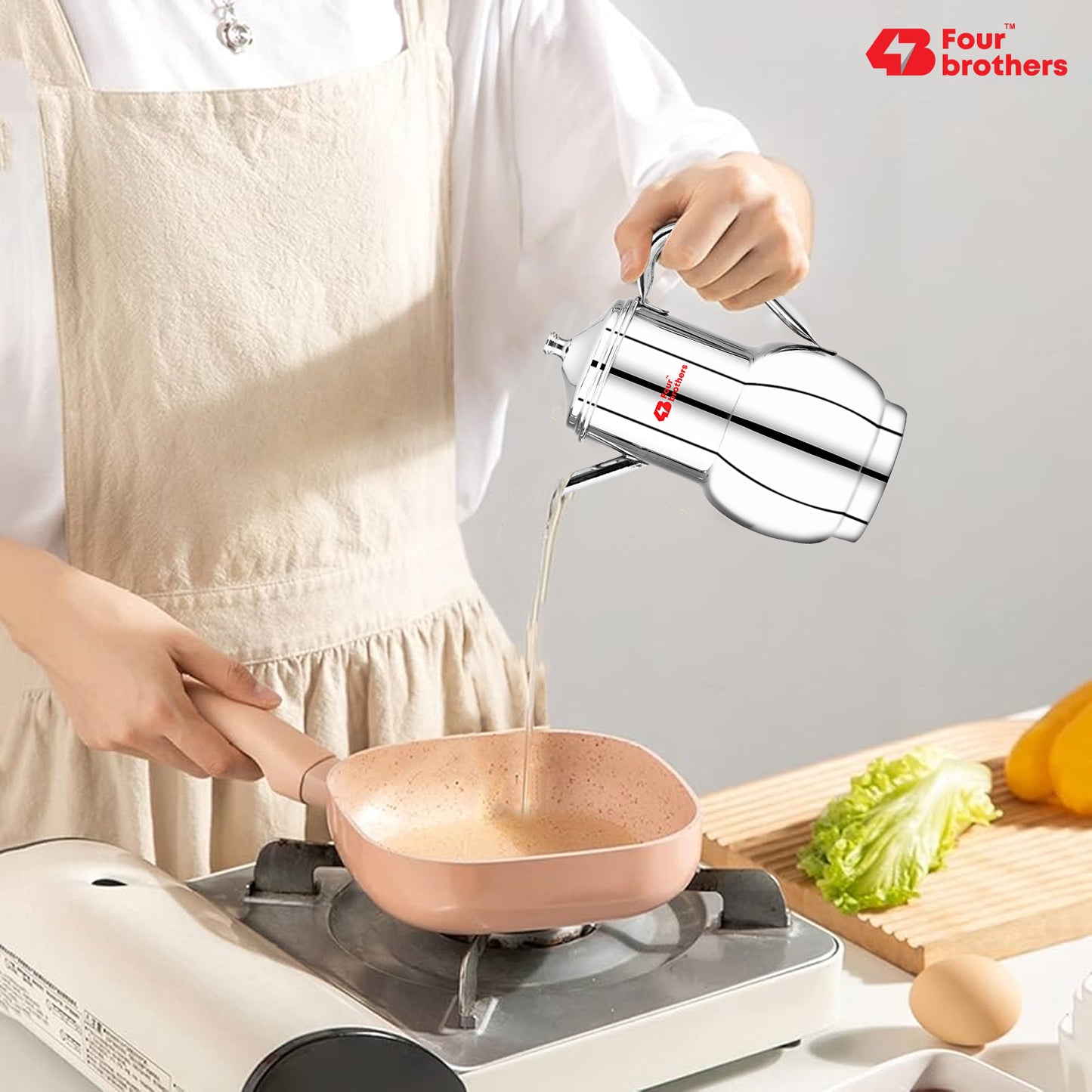 Fossil Oil Storage Pot Stainless Steel