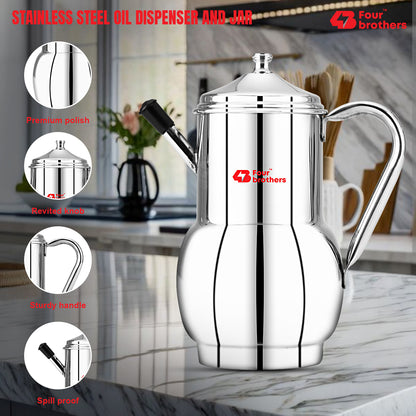 Fossil Oil Storage Pot Stainless Steel