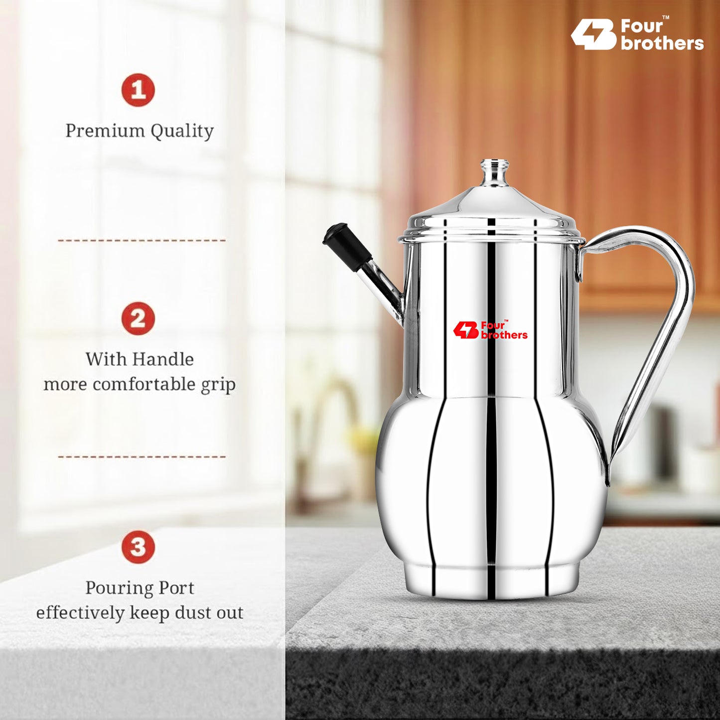 Fossil Oil Storage Pot Stainless Steel