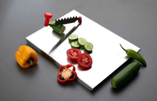 Royal Cutting/Chopping Board with Dual Blade – Premium Stainless Steel