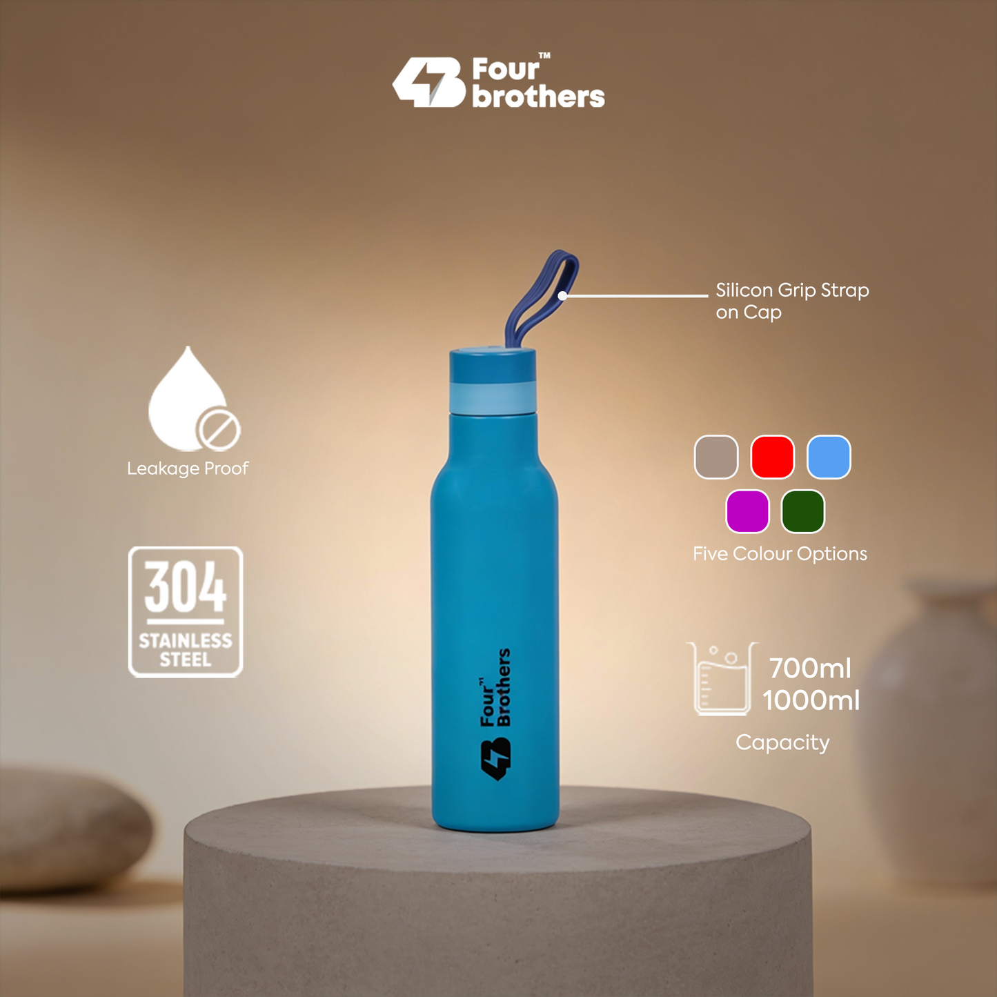 Pulse Water Bottle Stainless Steel