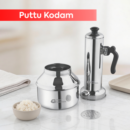 Puttu Kodam – Traditional Stainless Steel Puttu Maker
