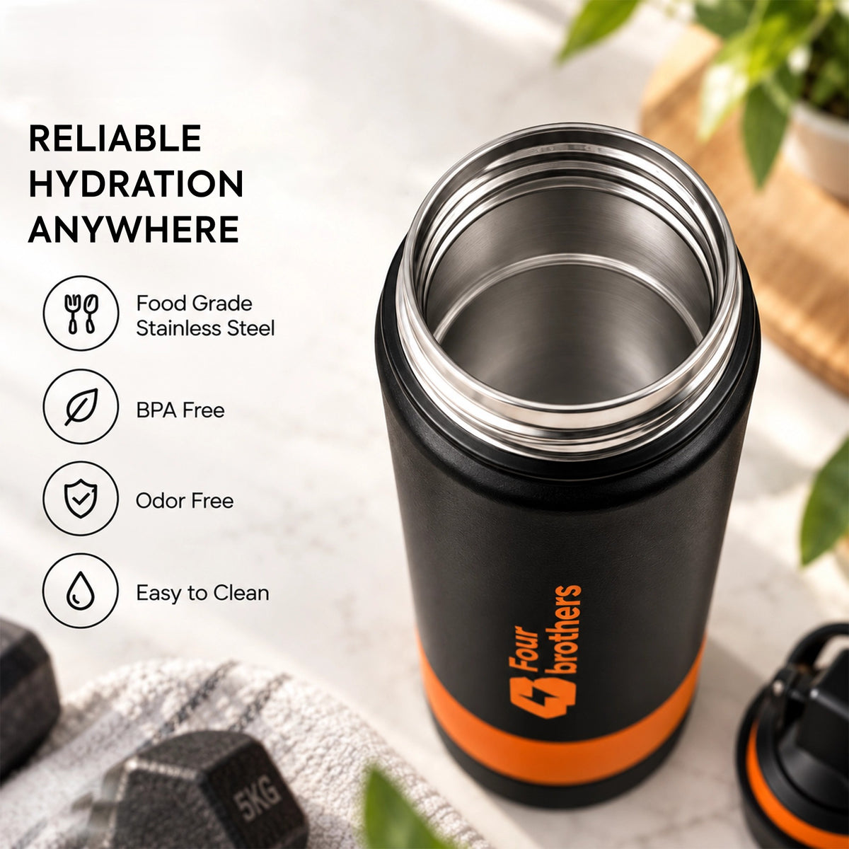 Ranger Flask Insulated Stainless Steel Water Bottle Hot and Cold | Four Brothers