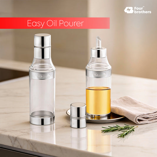 Easy Oil Pourer Bottle – Elegant, Spill-Free for Smart Cooking