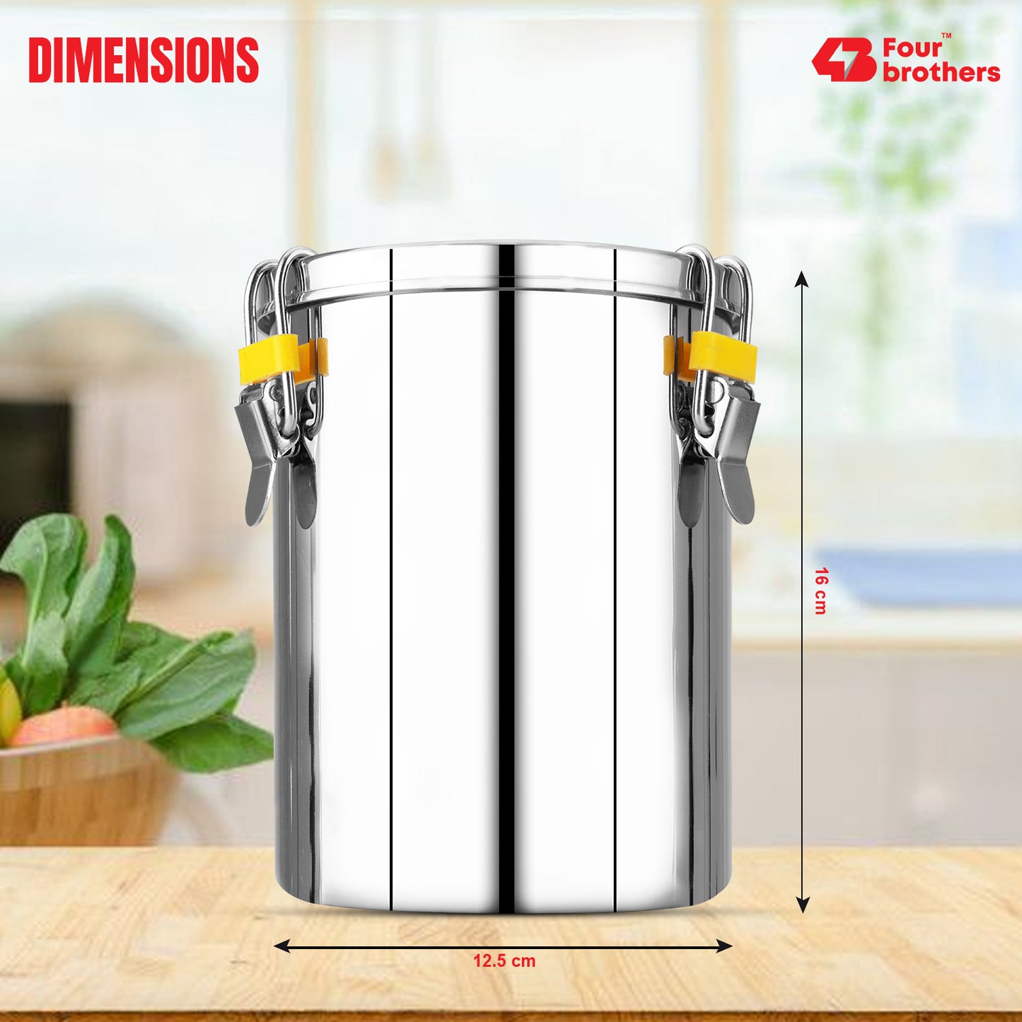 Stainless Steel 304 Leak-Proof Storage Container