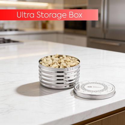 Ultra Storage Stainless Steel Box with Lid