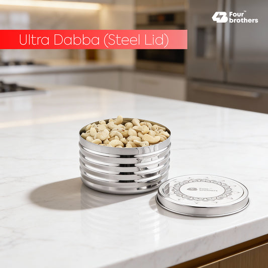 Ultra Storage Stainless Steel Box with Lid