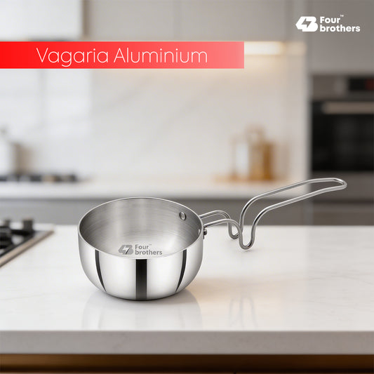 Vagaria Aluminium Tadka Pan -Light, Efficient & Indian Kitchen Ready