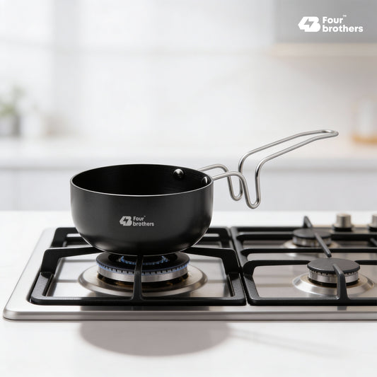 Vagaria Black Hard Anodised Tadka Pan